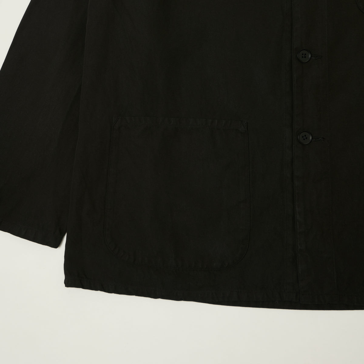 Kaptain Sunshine 'Gaba' Lightweight Chore Jacket - Black