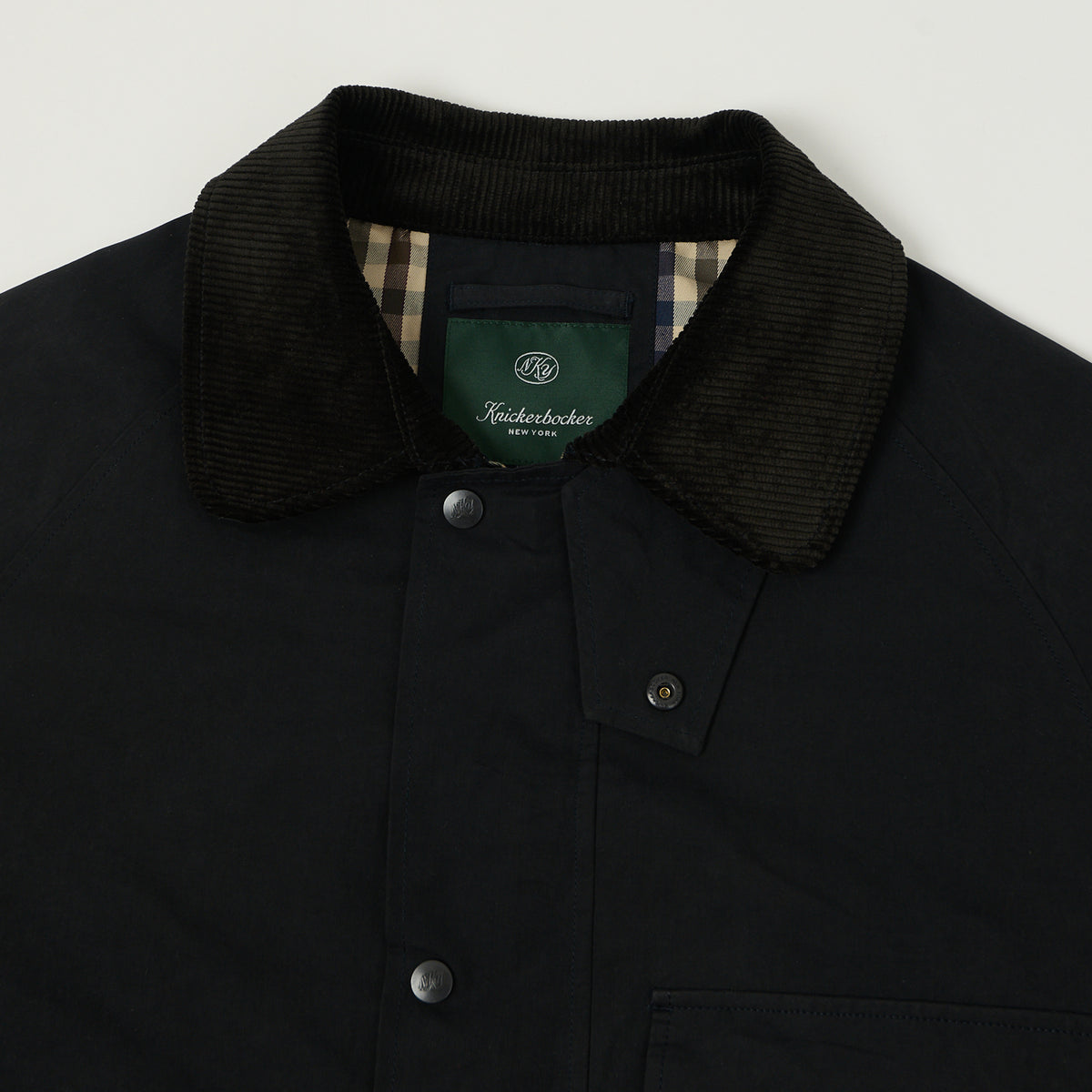 Knickerbocker 'Bay' Waxed Cotton/Nylon Jacket - Navy