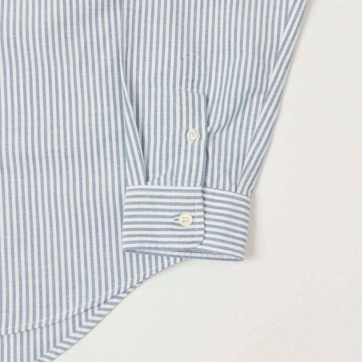 Knickerbocker 'Beefy' Oxford Button Down Shirt - Navy Stripe
