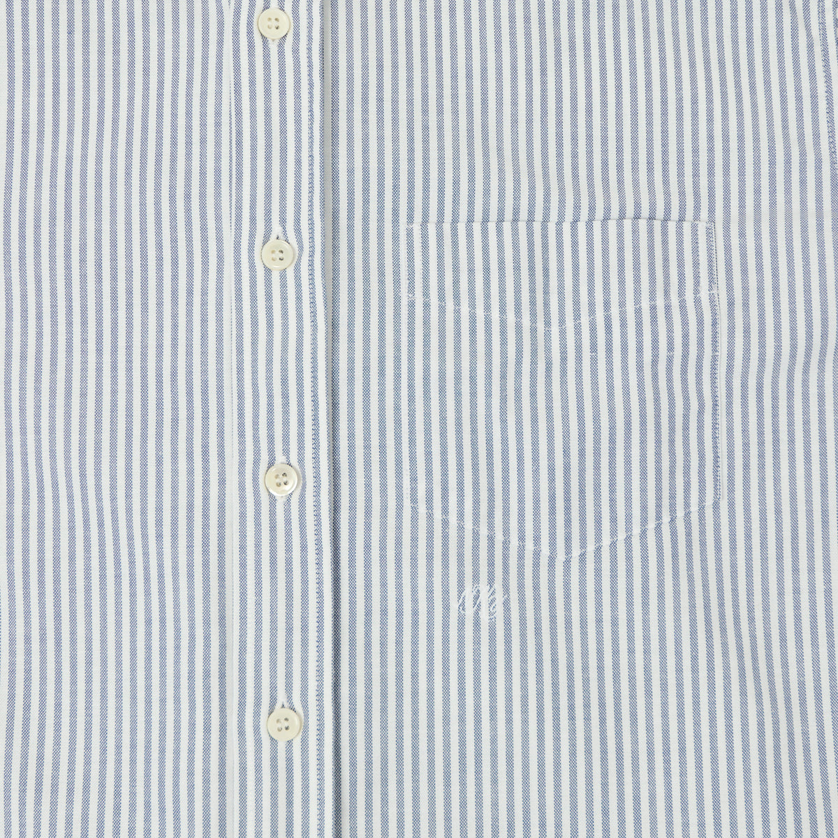 Knickerbocker 'Beefy' Oxford Button Down Shirt - Navy Stripe