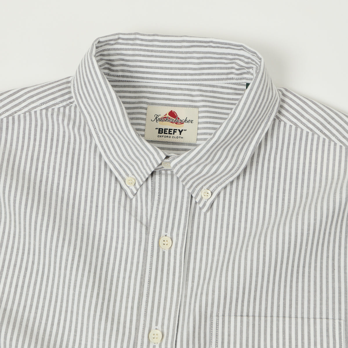 Knickerbocker 'Beefy' Oxford Button Down Shirt - Brown Stripe