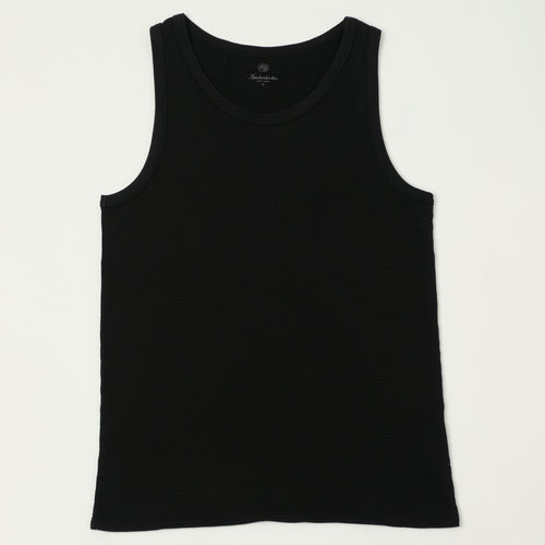 Knickerbocker Box Knit Tank - Black