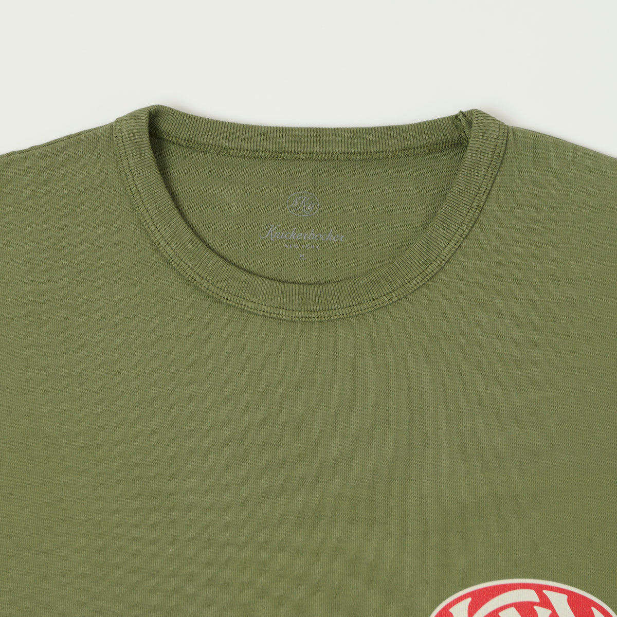 Knickerbocker 'KNY' Heavyweight T-Shirt - Olive