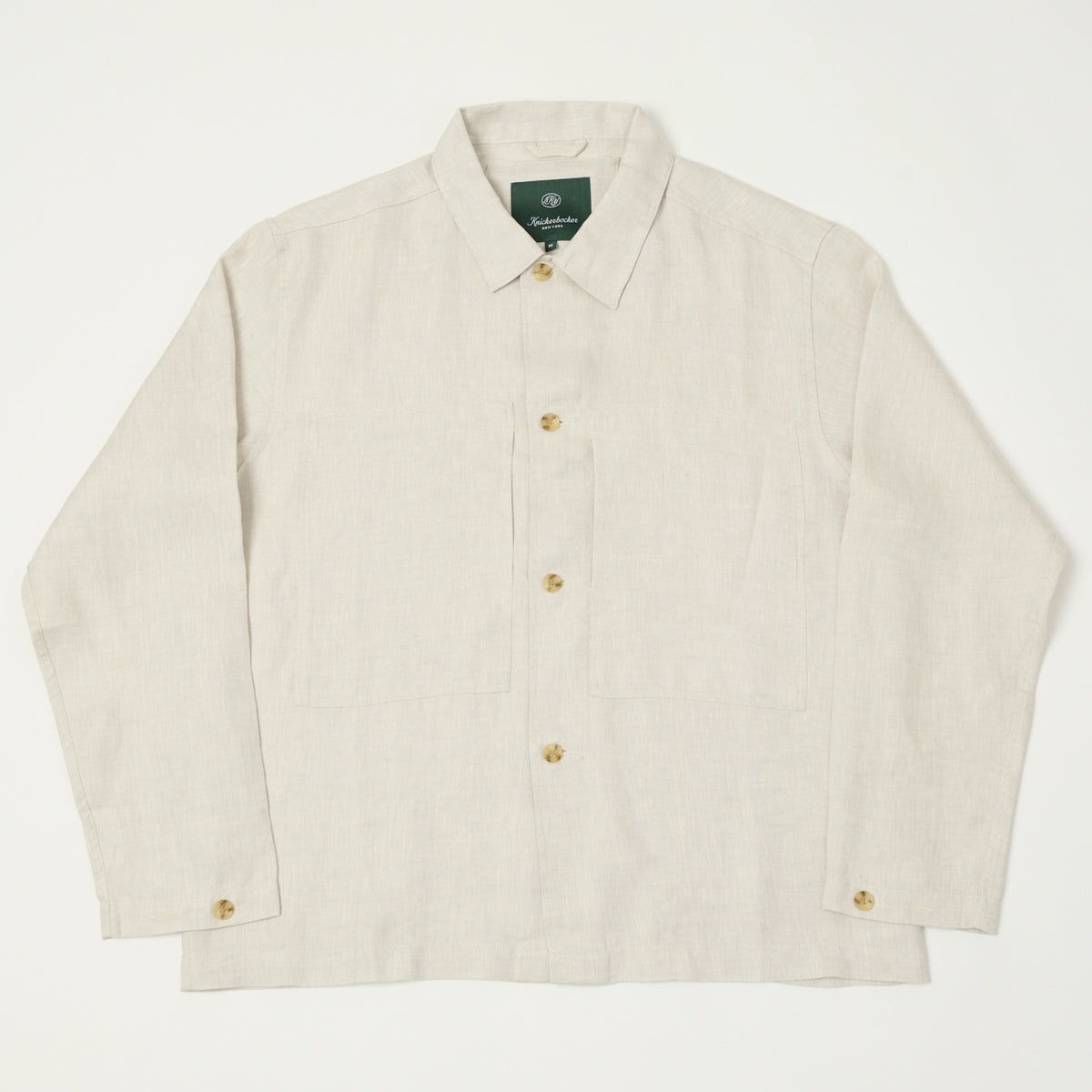 Knickerbocker Mafra Linen Overshirt - Taupe