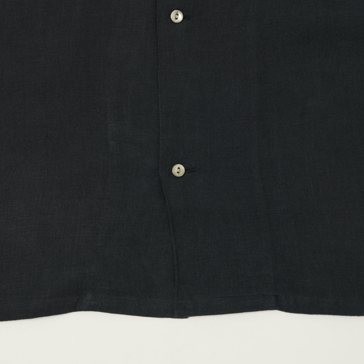 Knickerbocker 'Marina' Linen Camp Shirt - Black