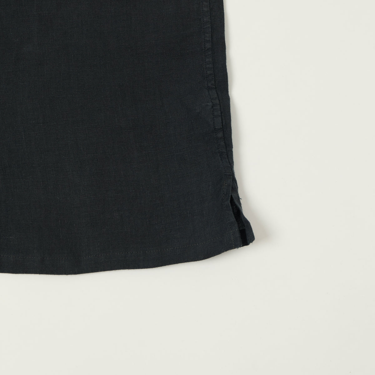 Knickerbocker 'Marina' Linen Camp Shirt - Black