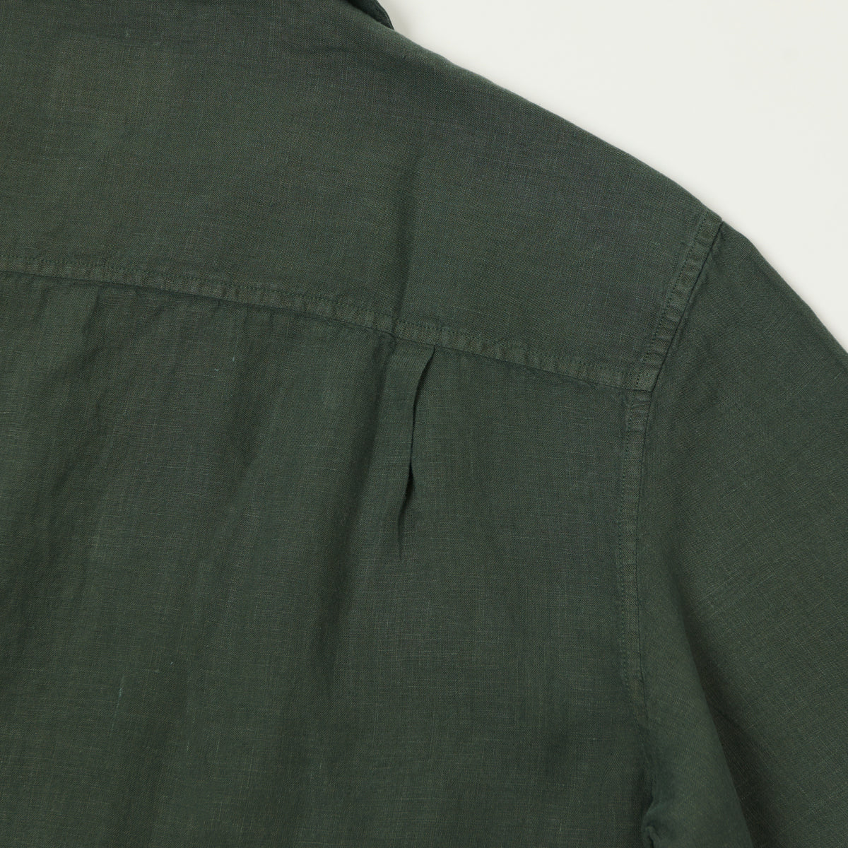 Knickerbocker 'Marina' Linen Camp Shirt - Deep Forest