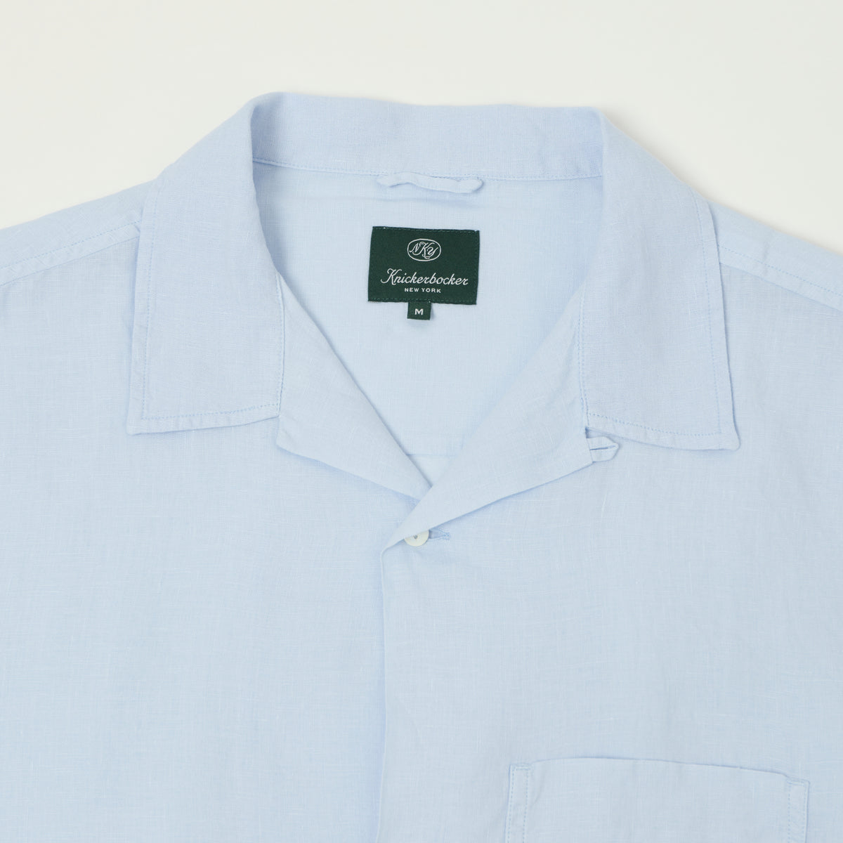 Knickerbocker 'Marina' Linen Camp Shirt - Sky