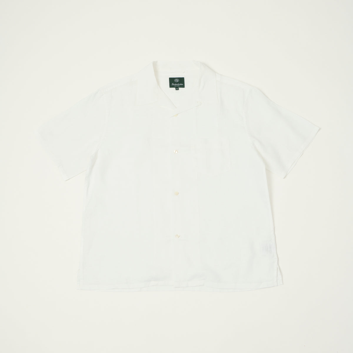 Knickerbocker 'Marina' Linen Camp Shirt - White