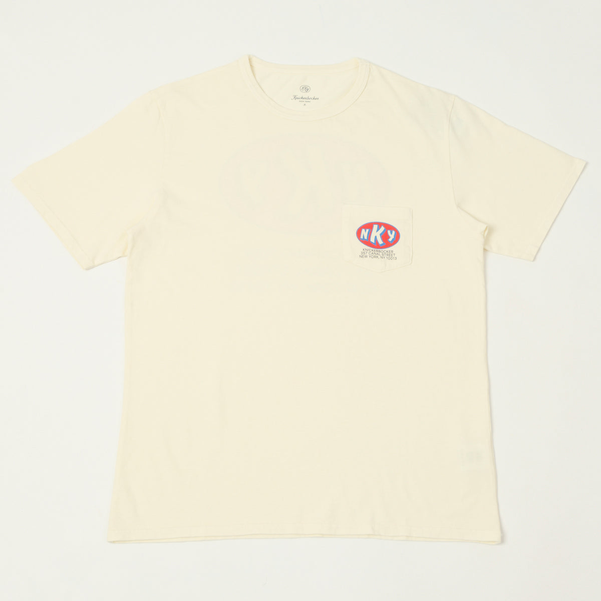 Knickerbocker Oil T-Shirt - Milk