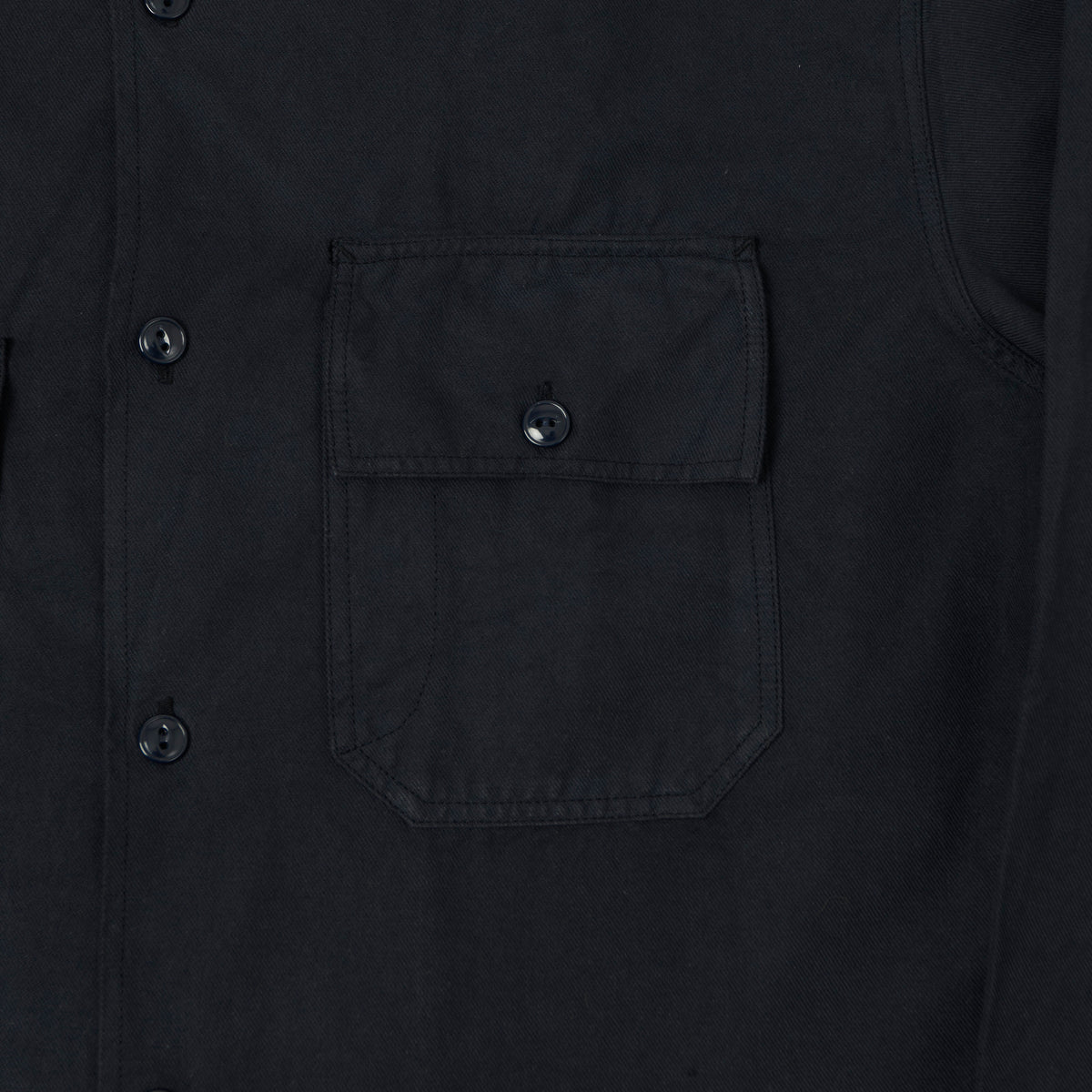 Knickerbocker 'Pacific' Cotton/Linen Twill Shirt - Navy