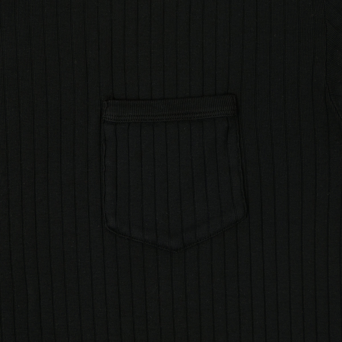 Knickerbocker Rib Pocket T-Shirt - Black