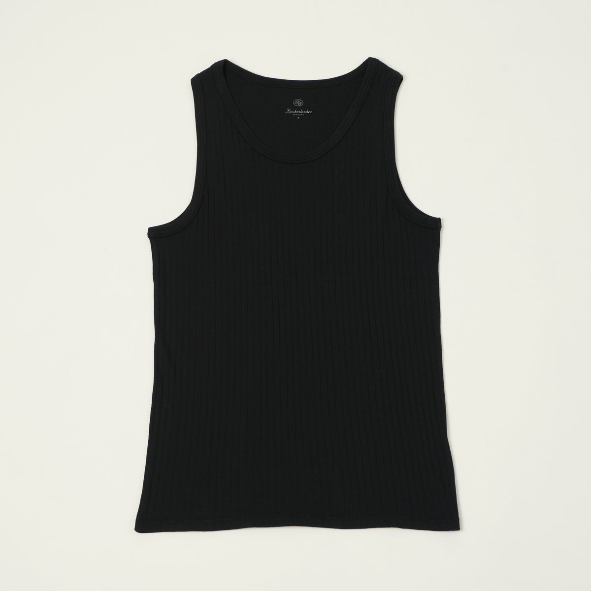 Knickerbocker Ribbed Tank Top - Black