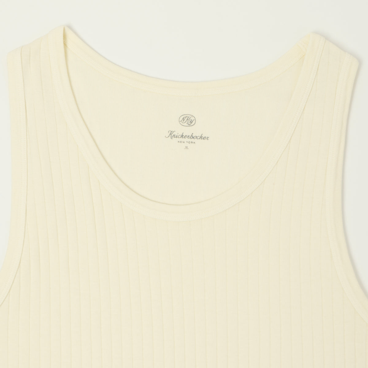Knickerbocker Ribbed Tank Top - Milk