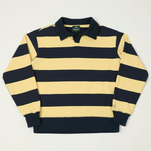 Knickerbocker Rugby Polo Sweatshirt - Navy/Yellow