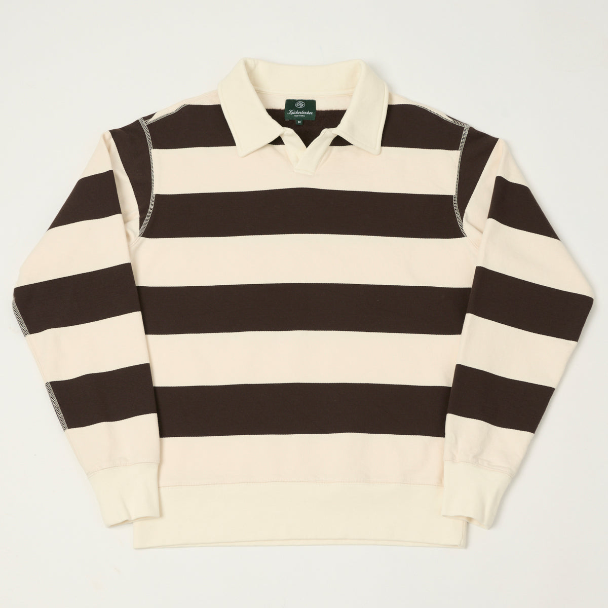 Knickerbocker Rugby Polo Sweatshirt - Mushroom/Brown
