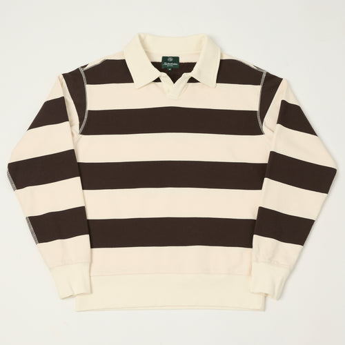 Knickerbocker Rugby Polo Sweatshirt - Mushroom/Brown