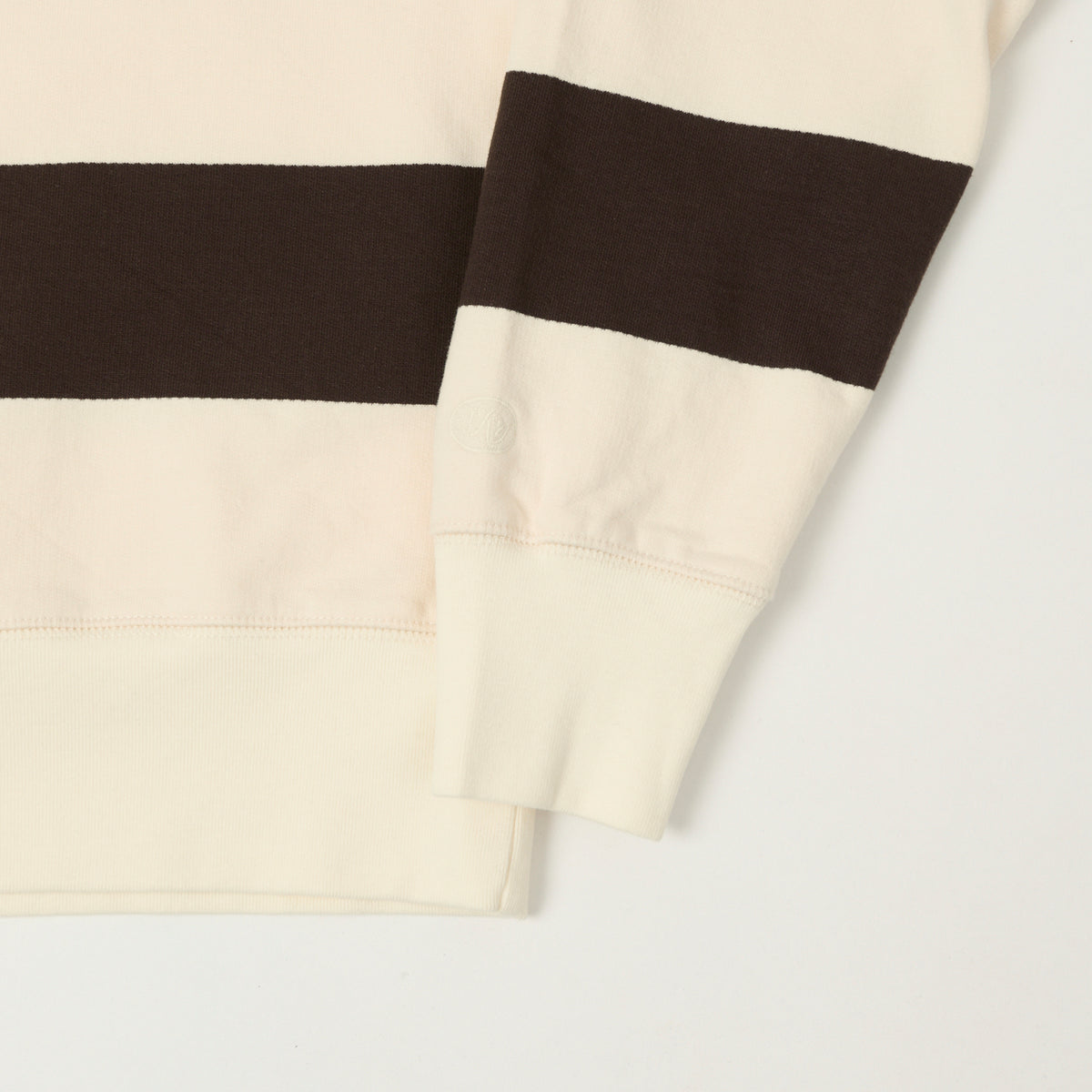 Knickerbocker Rugby Polo Sweatshirt - Mushroom/Brown