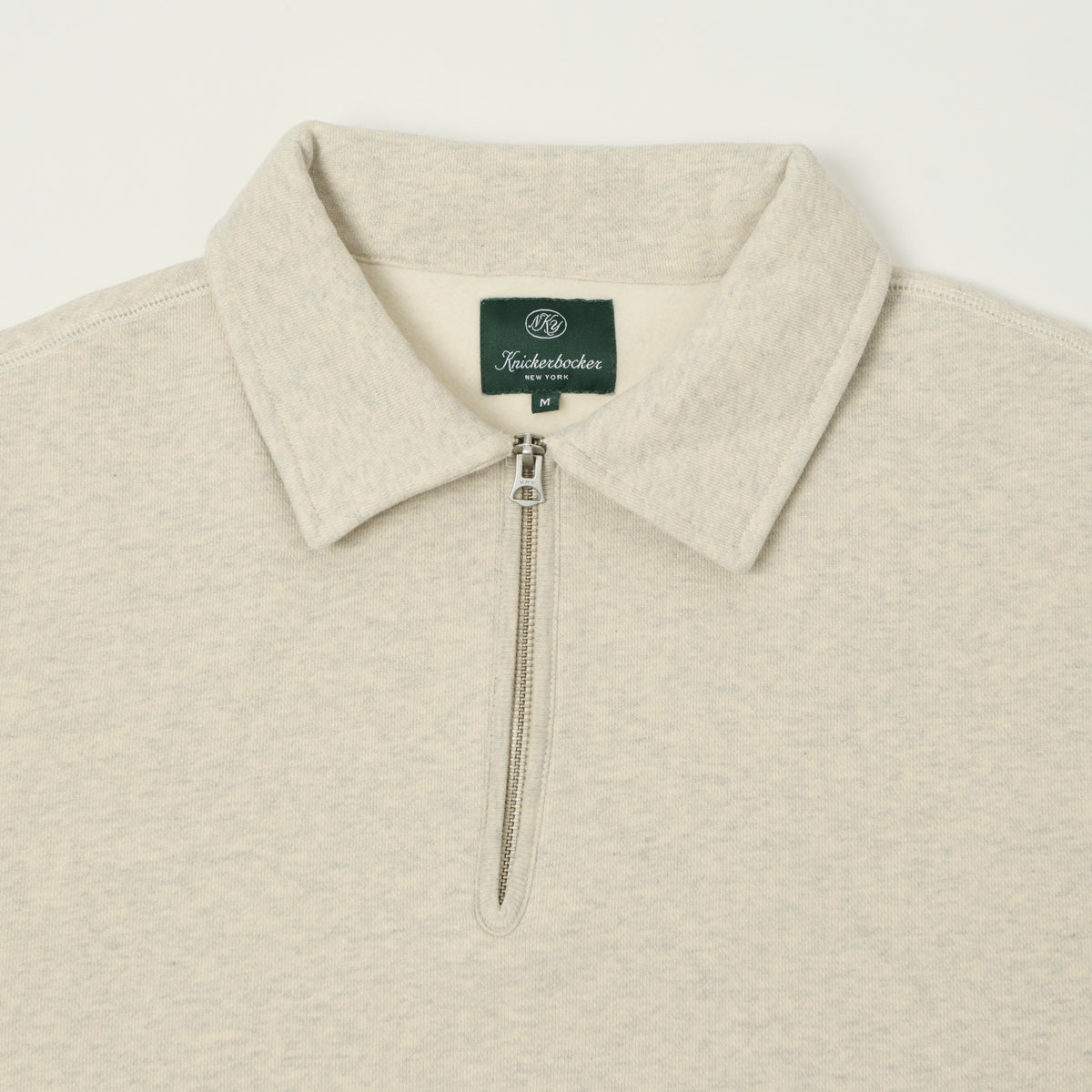 Knickerbocker 'Stadium Loft' Quarter Zip Sweatshirt - Oat Grey
