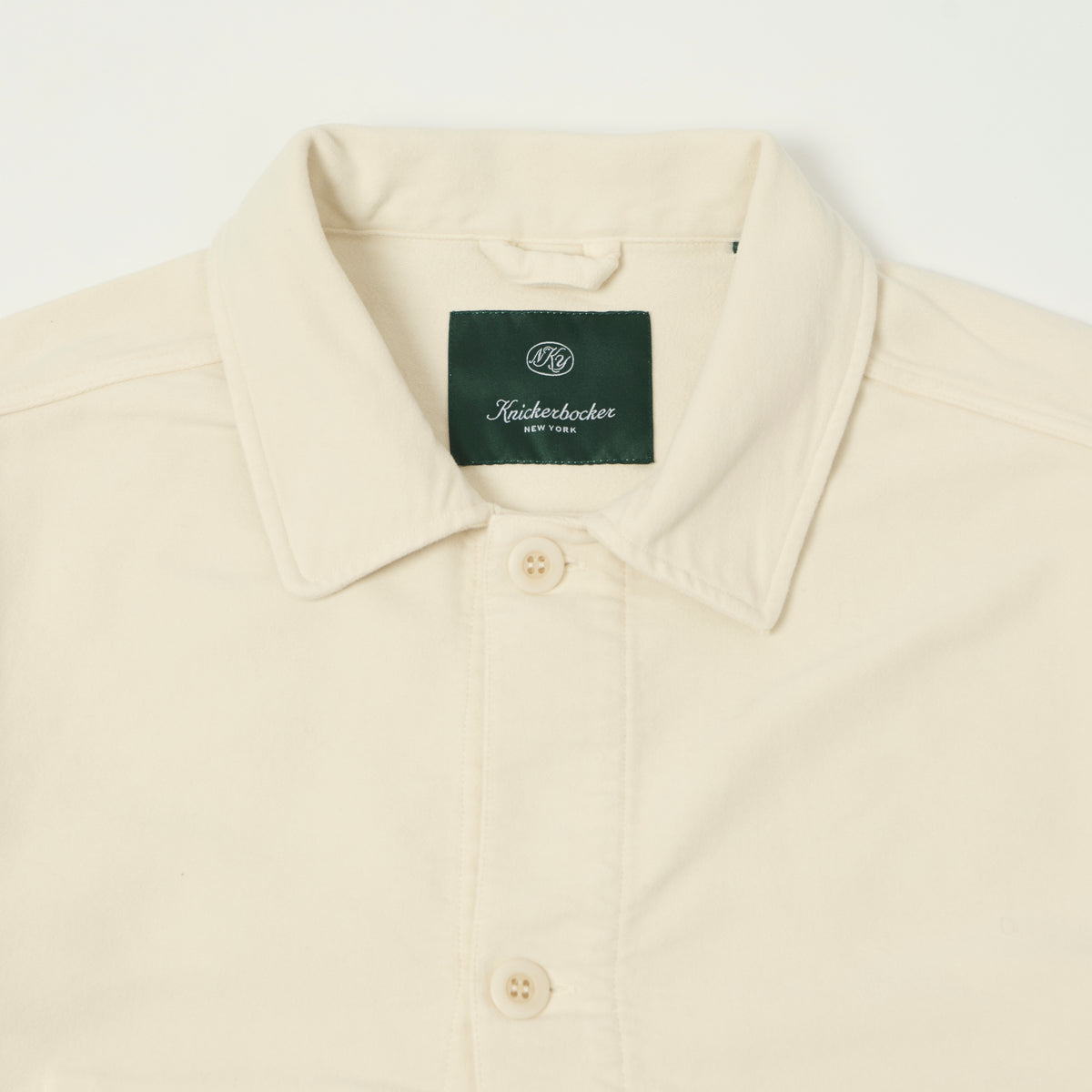 Knickerbocker 'Trade' French Moleskin Chore Jacket - Bone