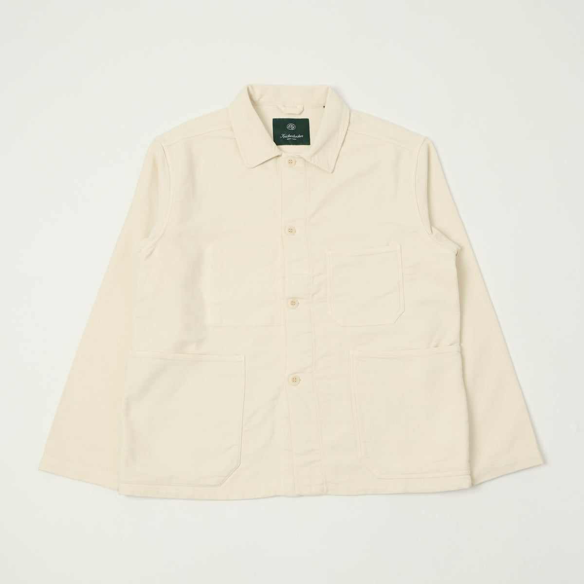 Knickerbocker 'Trade' French Moleskin Chore Jacket - Bone
