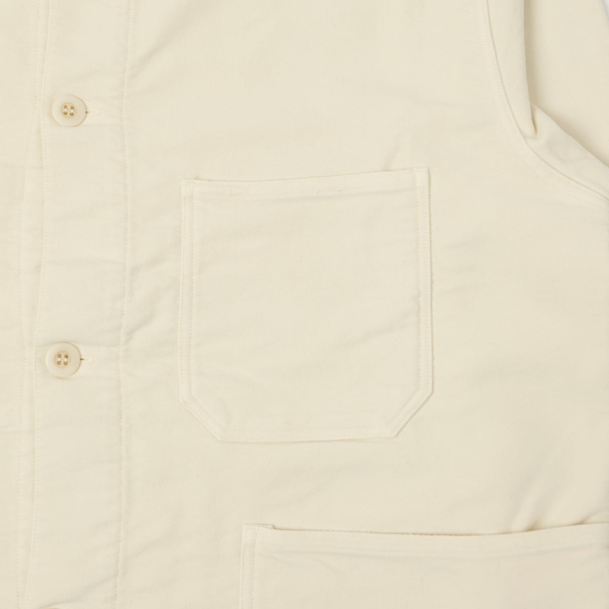 Knickerbocker 'Trade' French Moleskin Chore Jacket - Bone