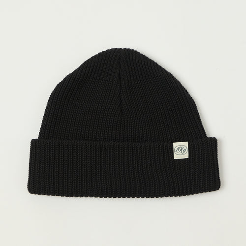 Knickerbocker Cotton Watch Cap - Black
