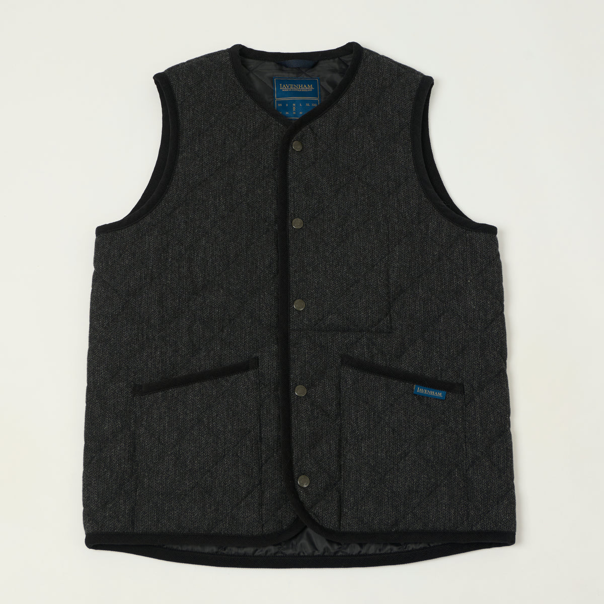 Lavenham Wool Thornham Gilet - Charcoal