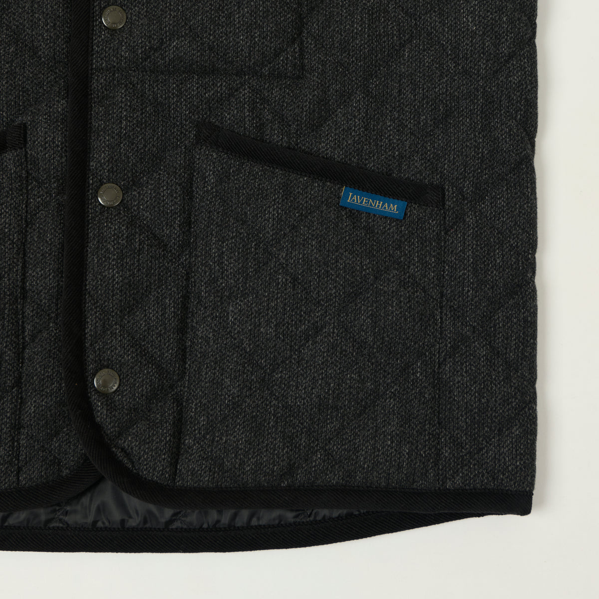 Lavenham Wool Thornham Gilet - Charcoal