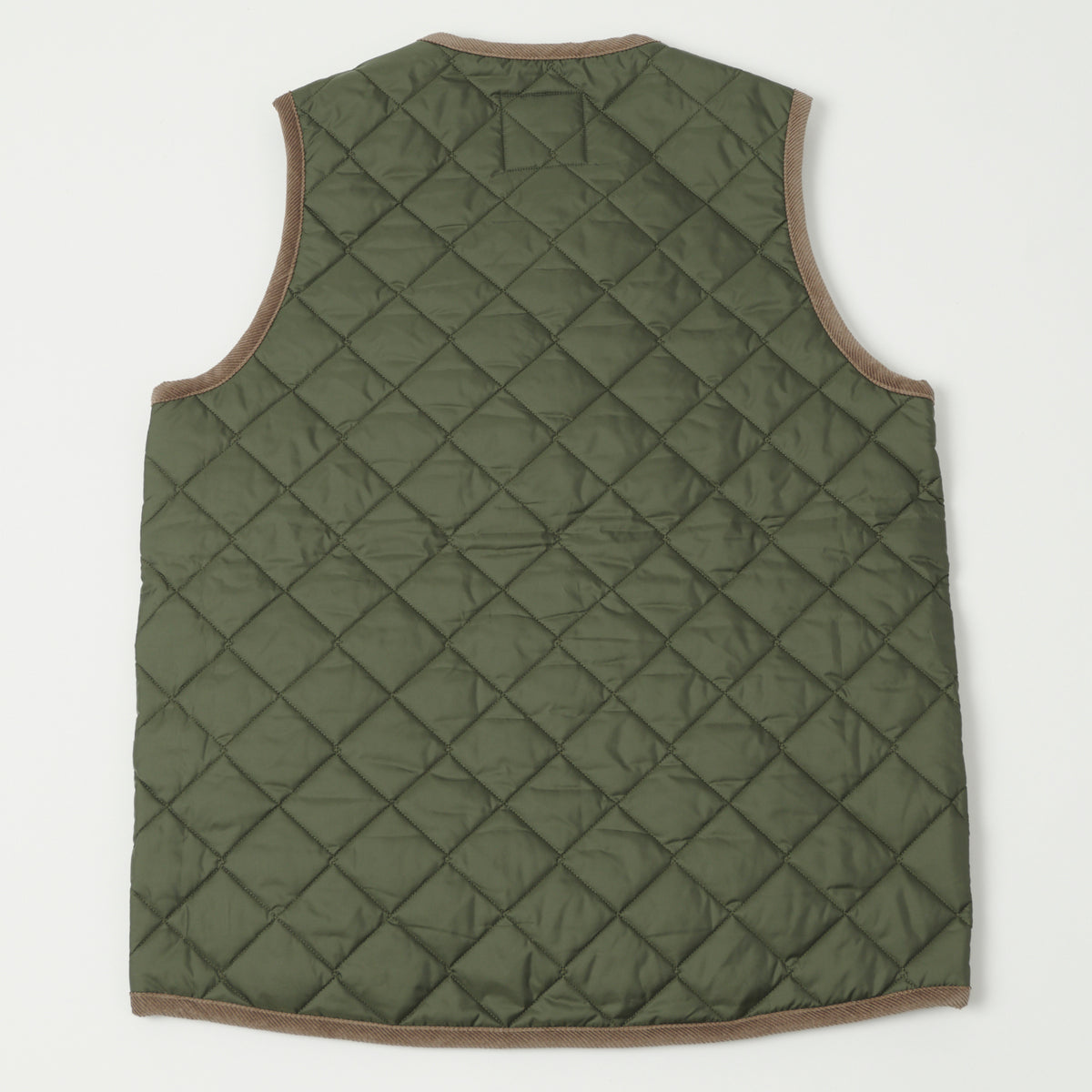 Lavenham Thornham Quilted Gilet - Olive Green/Olive Green