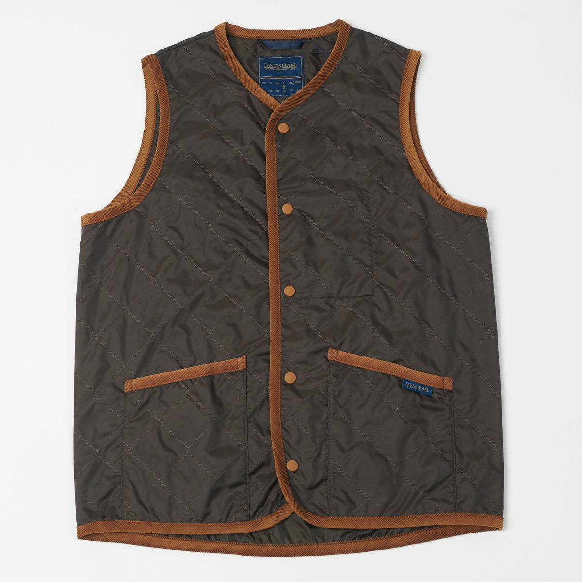 Lavenham Thornham Gilet - Dark Chocolate