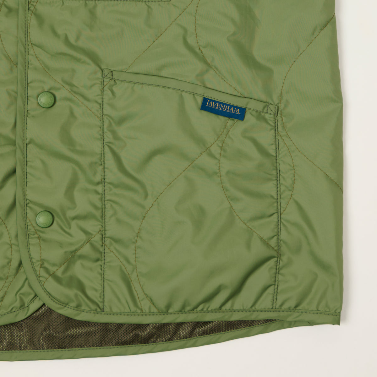 Lavenham Unwadded 'Thornham' Gilet - Green Sward