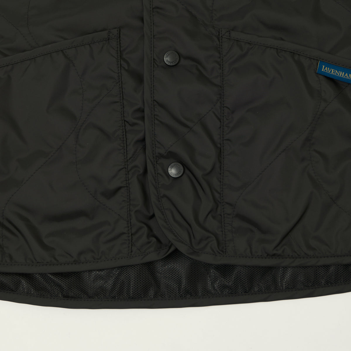 Lavenham Unwadded 'Thornham' Gilet - Sable Black