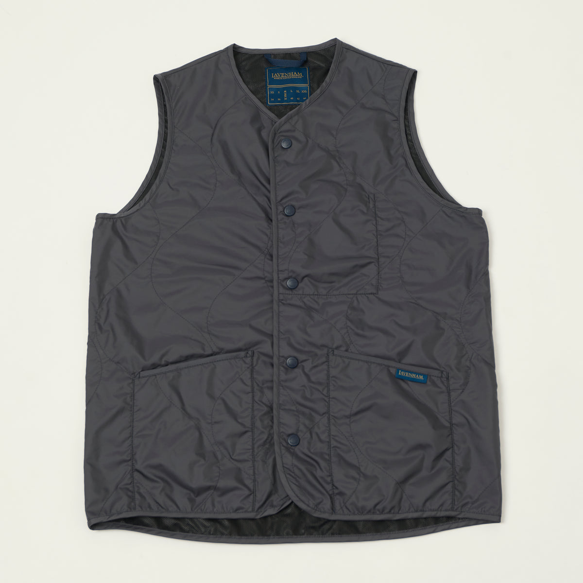 Lavenham Unwadded 'Thornham' Gilet - Suffolk Navy
