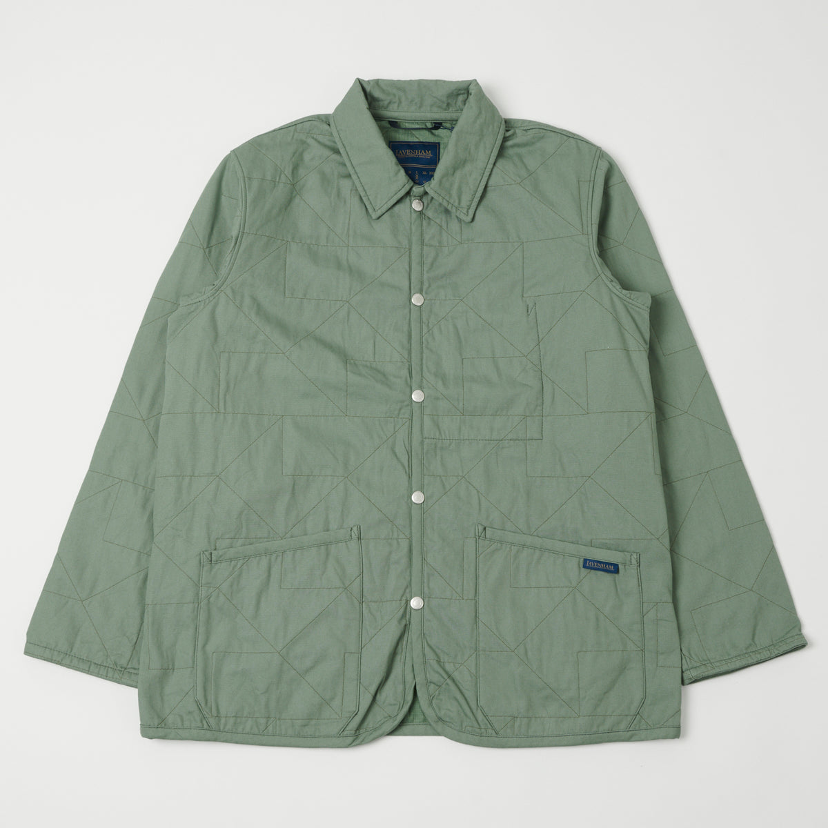 Lavenham Unwadded Worker Raydon Jacket - Leaf Green
