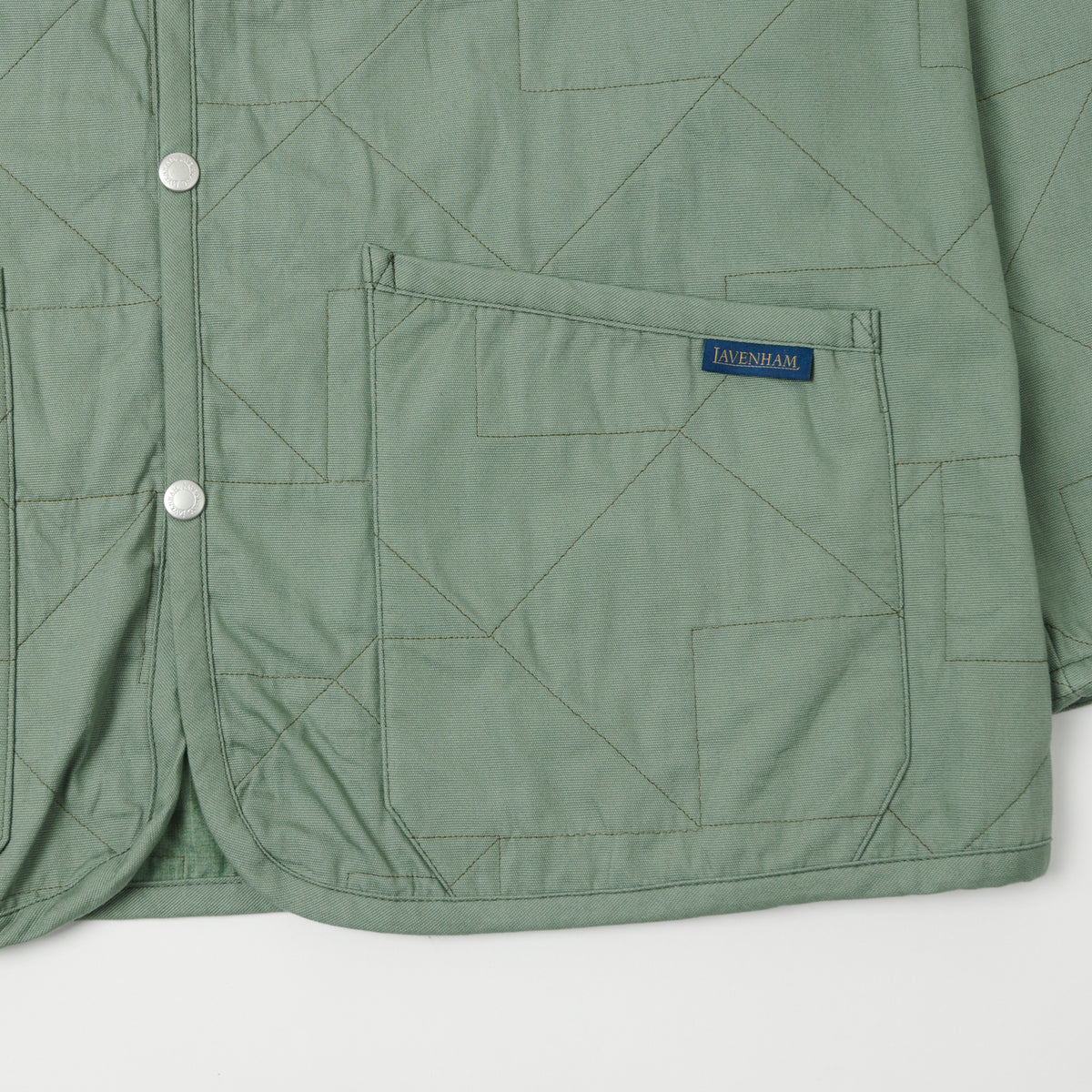 Lavenham Unwadded Worker Raydon Jacket - Leaf Green