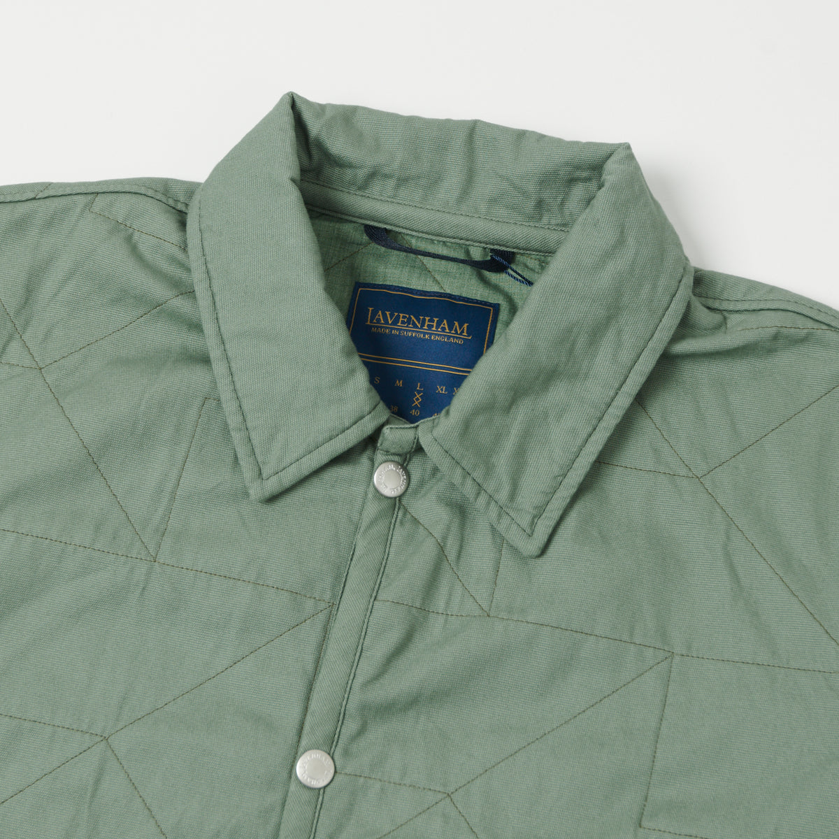 Lavenham Unwadded Worker Raydon Jacket - Leaf Green
