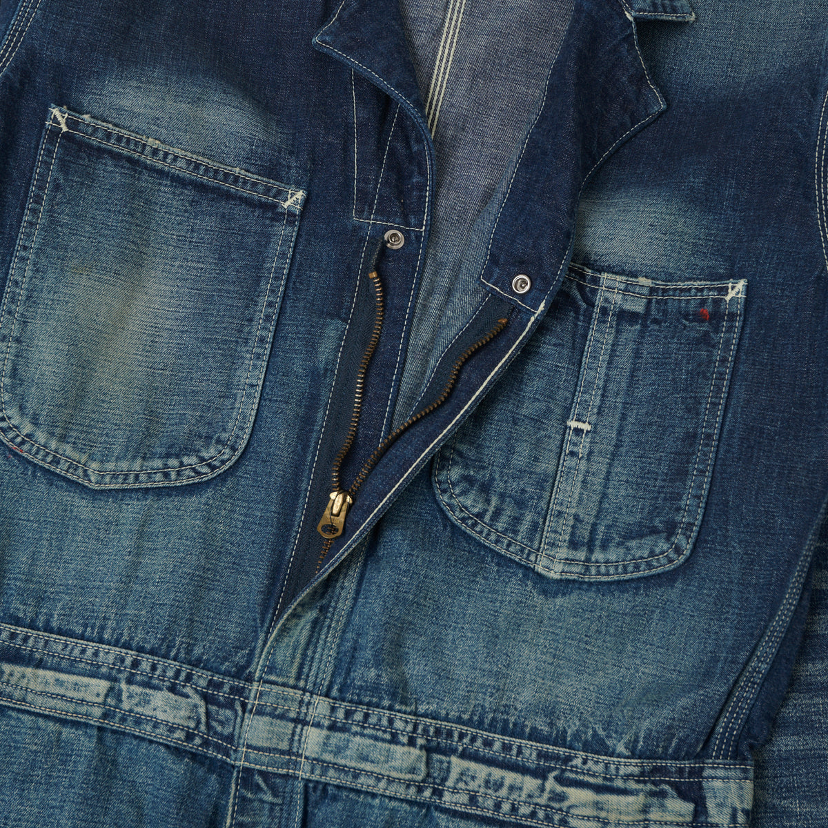 Lee Archives 1950's 'Union Alls' Overalls - Light Wash