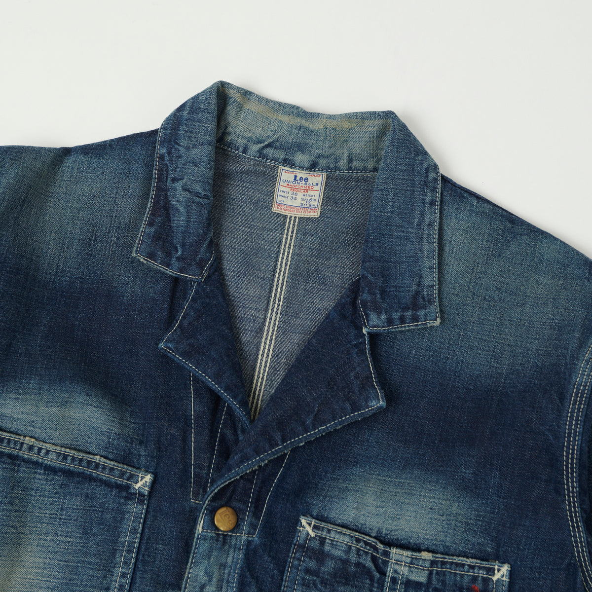 Lee Archives 1950's 'Union Alls' Overalls - Light Wash