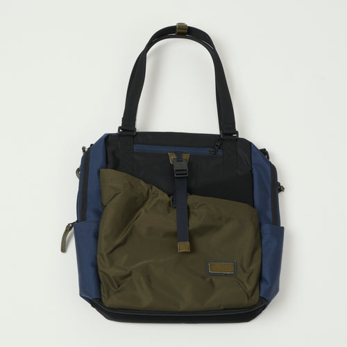 Master-Piece Scramble Duffle Bag - Navy