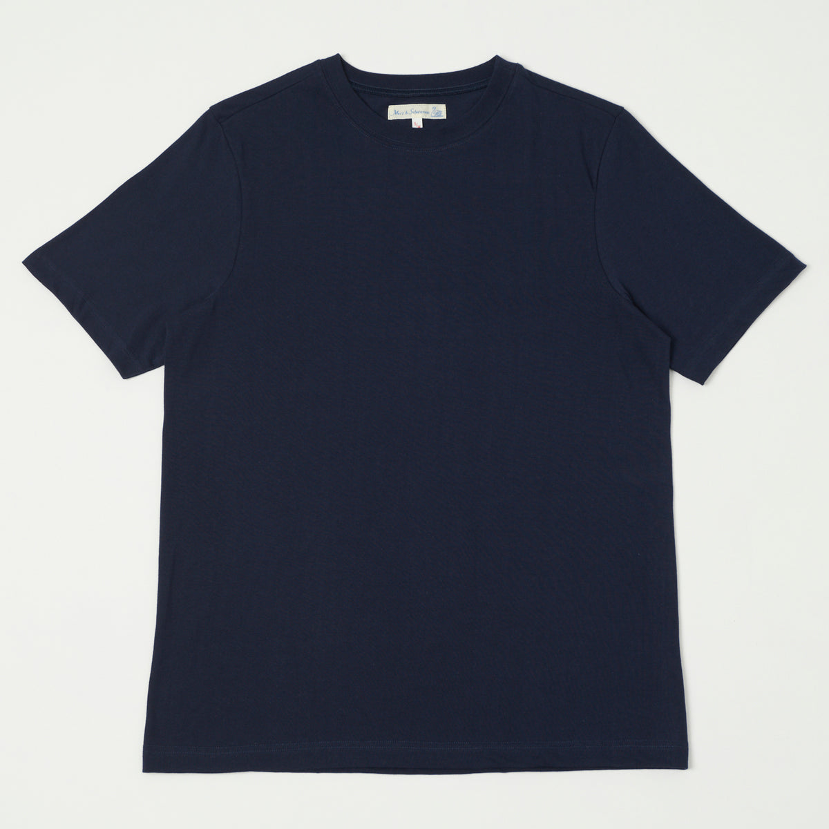 Merz b. Schwanen 1940s Relaxed Lightweight T-Shirt - Ink Blue