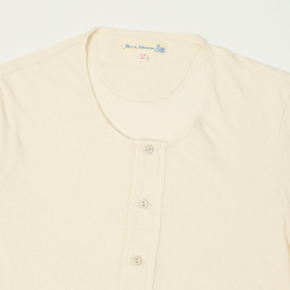 Merz b. Schwanen 'The Originals' 101 3/4 Sleeve Henley - Nature