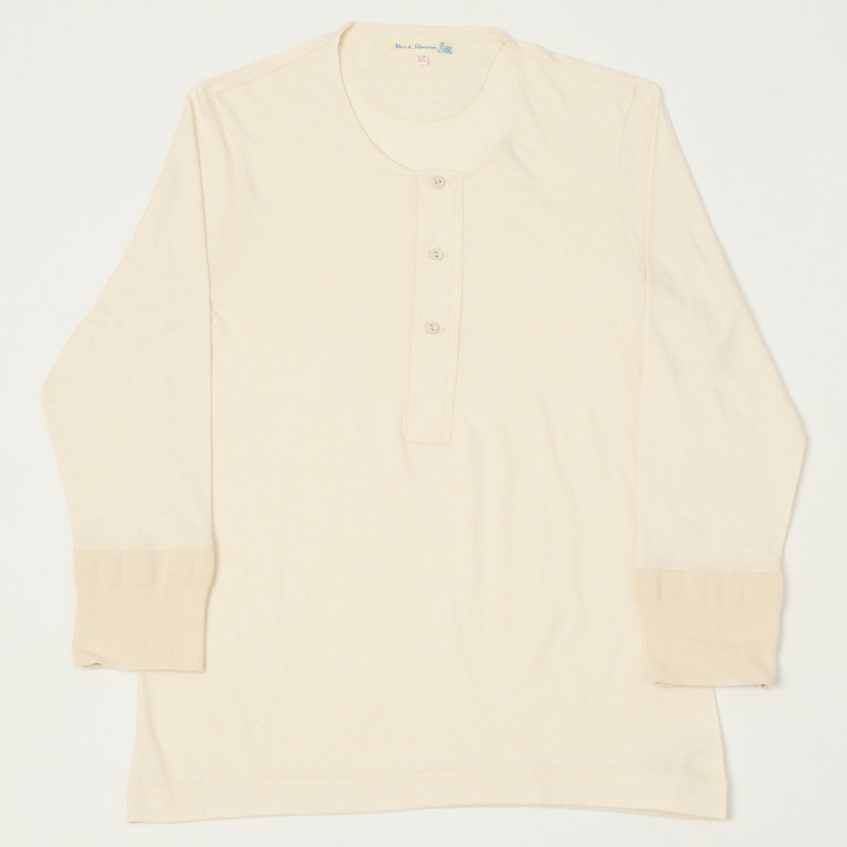 Merz b. Schwanen 'The Originals' 101 3/4 Sleeve Henley - Nature