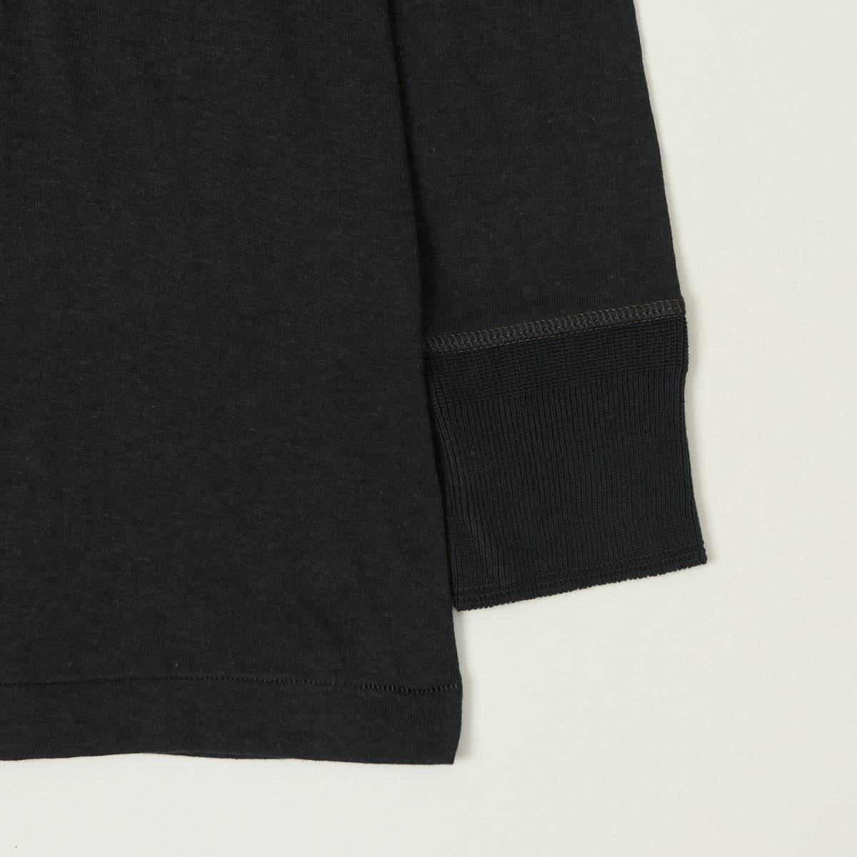 Merz b. Schwanen 'The Originals' 102 Lightweight Long Sleeve Henley - Charcoal