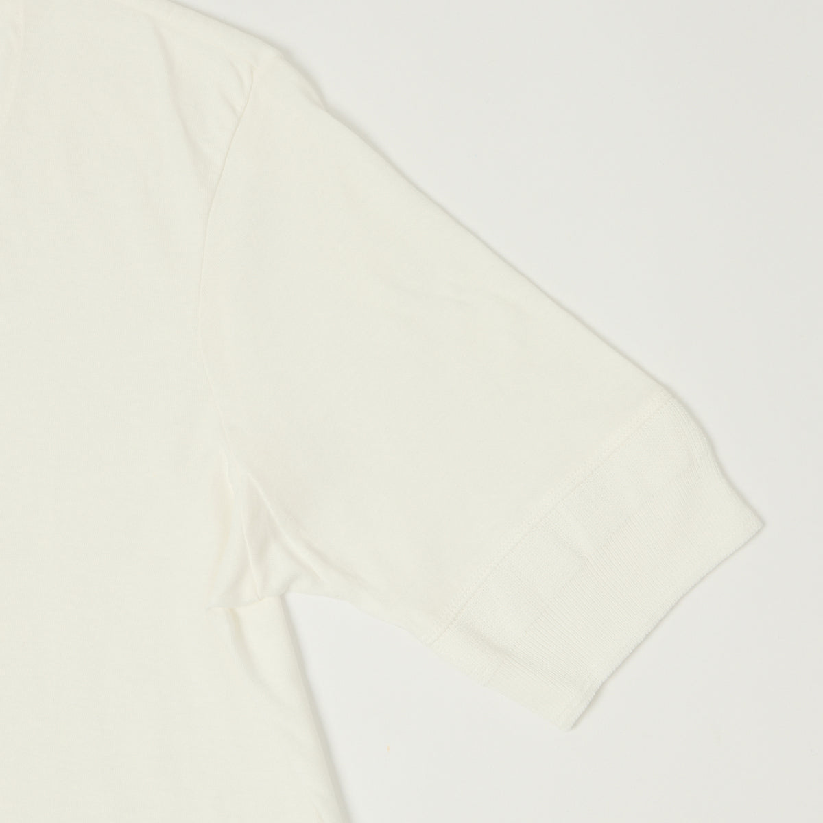 Merz b. Schwanen 'The Originals' 103 Lightweight Short Sleeve Henley - White