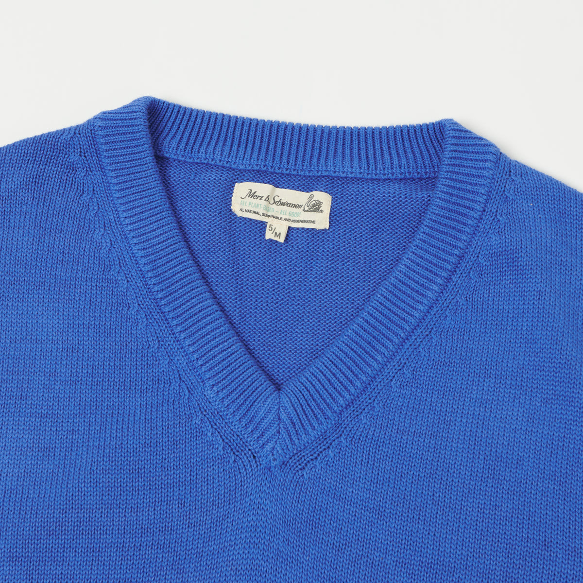 Merz b. Schwanen Plant Based Sweater Vest - Washed Blue