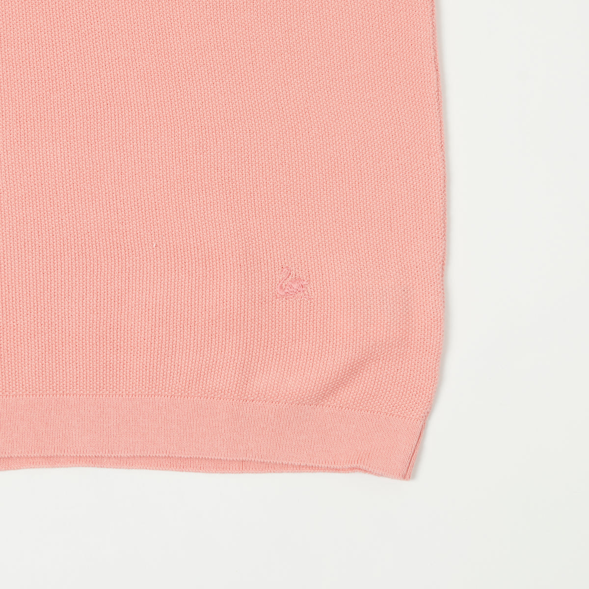 Merz b. Schwanen Plant Based Pique Polo Shirt - Peach