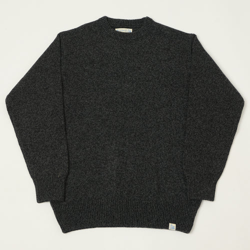 Merz b. Schwanen Wool Cashmere Knit Pullover - Grey Melange/Black