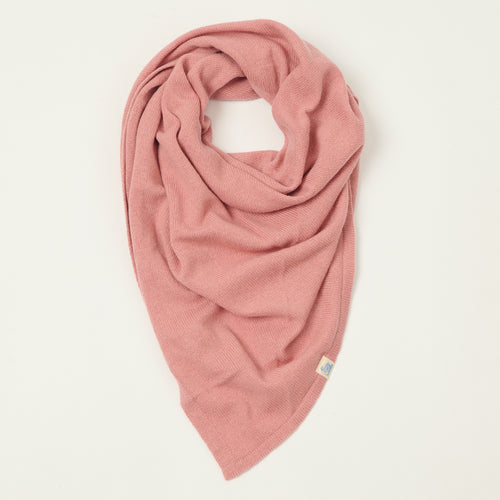 Merz b. Schwanen Merino/Cashmere/Silk Triangle Scarf - Rosewood