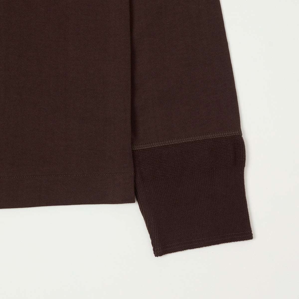 Merz b. Schwanen 'The Originals' 206 Long Sleeve Henley - Coffee